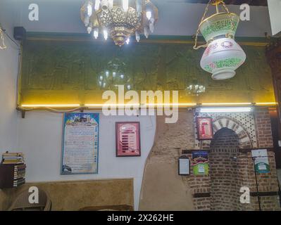 Ägypten, Luxor Tempel, Abu el Haggag Moschee, Mirhab. Stockfoto