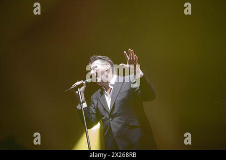 19. April 2024, Carpi, Emilia Romagna, Italien: Tony Hadley lebt in Carpi. (Kreditbild: © Carlo Vergani/Pacific Press via ZUMA Press Wire) NUR REDAKTIONELLE VERWENDUNG! Nicht für kommerzielle ZWECKE! Stockfoto