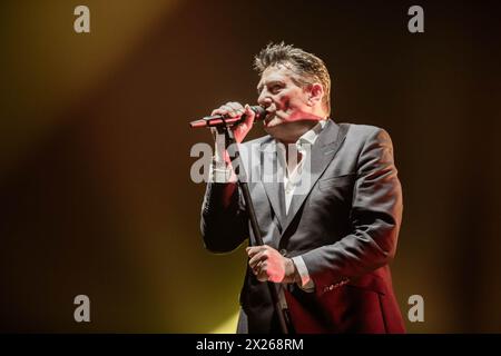 19. April 2024, Carpi, Emilia Romagna, Italien: Tony Hadley lebt in Carpi. (Kreditbild: © Carlo Vergani/Pacific Press via ZUMA Press Wire) NUR REDAKTIONELLE VERWENDUNG! Nicht für kommerzielle ZWECKE! Stockfoto