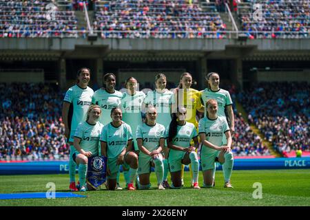 Barcelona, Spanien, 20. April 2024. Frauen Champions League - Halbfinale - erste Liga - FC Barcelona gegen Chelsea FC. Quelle: Joan Gosa/Alamy Live News Stockfoto