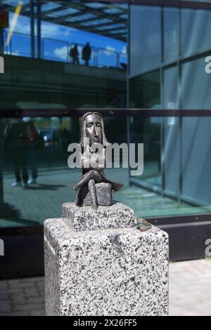 Liszt Ferenc, Franz Liszt, eine Bronzestatue des ungarischen ukrainischen Bildhauers Mihaly Kolodko, Budapest Ferenc Liszt International Airport, Ungarn Stockfoto