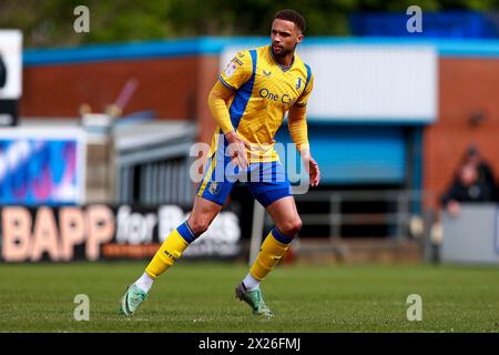 Mansfield, Großbritannien. April 2024. Jordan Bowery aus Mansfield Town während des Spiels Mansfield Town FC gegen Gillingham Town FC SKY Bet EFL League 2 im One Call Stadium, Mansfield, England, Großbritannien am 20. April 2024 Credit: Every Second Media/Alamy Live News Stockfoto