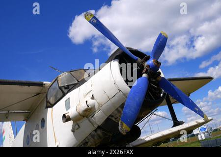 Antonov an-2 aus der Sowjetzeit im Repülőmúzeum, Aeropark, Budapest International Airport, Ungarn Stockfoto