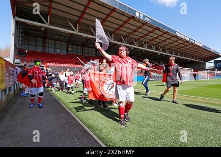 Bristol, England, 20. April 2024: Bristol City Fanmaskottchen vor dem FA Womens Super League Spiel zwischen Bristol City und Liverpool FC in Ashton Gate (Promediapix/SPP) Stockfoto