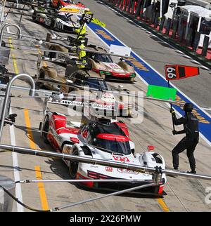 ©PHOTOPQR/OUEST FRANCE/Franck Dubray ; Imola ; 20/04/2024 ; Sport Automobile WEC championnat du Monde d' Endurance sur le Circuit d' Imola en Italie. (Foto Franck Dubray) - Langstreckenrennen - WEC - 6 Stunden des Imola Qualifiyng Race 20. APRIL 2024 Stockfoto