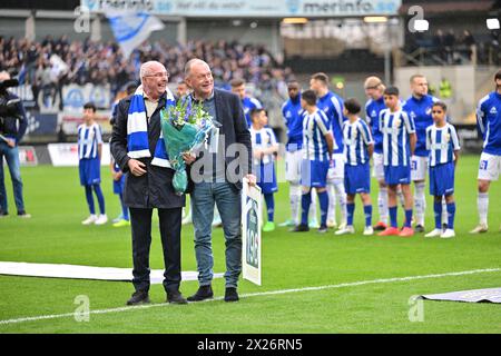 Der legendäre Fußballtrainer Sven-Goran „Svennis“ Eriksson wird vor dem Fußballspiel am Samstag zwischen IFK Göteborg und IFK Norrköping in Gaml gefeiert Stockfoto