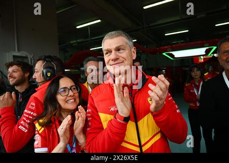 Imola, Frankreich. April 2024. © PHOTOPQR/OUEST FRANCE/Franck Dubray ; Imola ; 20/04/2024 ; Sport Automobile WEC championnat du Monde d' Endurance sur le Circuit d' Imola en Italie. Ferrari Antonnello Coletta (Foto Franck Dubray) - Langstreckenrennen - WEC - 6 Stunden Imola Qualifiyng Rennen 20. APRIL 2024 Credit: MAXPPP/Alamy Live News Stockfoto