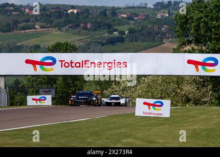 Imola, Italien. April 2024. 6 Stunden Imola, 2. Runde der FIA-Langstrecken-Weltmeisterschaft 2024, auf dem International Circuit Enzo und Dino Ferrari, Imola, Italien am 20. April 2024 während der WEC - 6 Stunden Imola Qualifying Race, Endurance Race in Imola, Italien, 20. April 2024 Credit: Independent Photo Agency/Alamy Live News Stockfoto