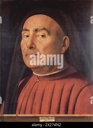 Porträt eines Mannes (Turin) Antonello da Messina Stockfoto