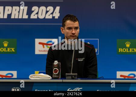 Imola, Italien. April 2024. MANTHEY PURERXCING (LTU), Porsche 911 GT3 R - Aliaksandr Malykhin (KNA), während der 6 Stunden von Imola, 2. Runde der FIA-Weltmeisterschaft 2024, auf dem International Circuit Enzo und Dino Ferrari, Imola, Italien am 20. April, 2024 während der WEC - 6 Stunden Imola Qualifying Race, Langstreckenrennen in Imola, Italien, 20. April 2024 Credit: Independent Photo Agency/Alamy Live News Stockfoto