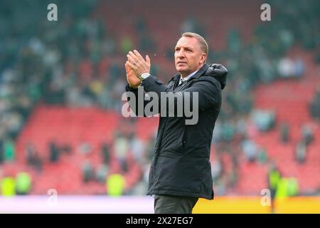 Glasgow, Großbritannien. April 2024. In der ersten Runde des Scottish Gas Men's Scottish Cup Halbfinals spielt Aberdeen Celtic im Hampden Park, Glasgow, Großbritannien. Quelle: Findlay/Alamy Live News Stockfoto