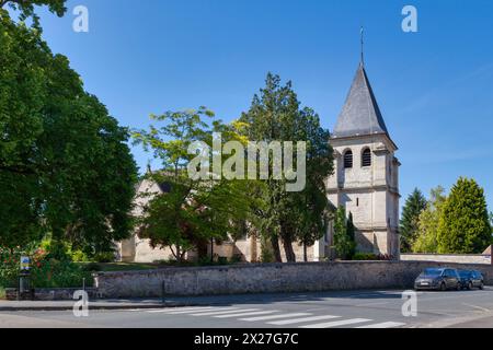 Compiègne, Frankreich - 27. Mai 2020: Die Kirche Saint-Germain befindet sich in der Rue des Frères Gréban. Stockfoto