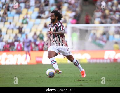 Rio de Janeiro-Brasilien 20. April 2024, brasilianische Fußballmeisterschaft, Spiel zwischen den Teams Fluminense und Vasco im Stadion Marcanã, Credit: Andre Paes/Alamy Live News Stockfoto