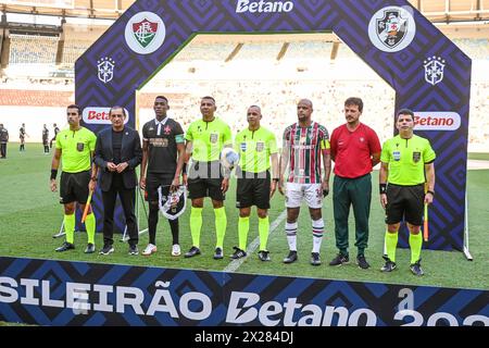 Rio, Brasilien - 20. April 2024, Spiel zwischen Fluminense x Vasco durch brasilianische Meisterschaft, 3. Runde, im Maracana-Stadion Stockfoto