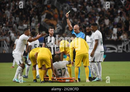 Fortaleza, (CE) 20/04/2024 - Campeonato Brasileiro/Ceará x Goiás - Messias durante partida entre Ceará x Goiás disputada na Arena Castelão, em Fortaleza, CE . Partida válida da 1° rodada do Campeonato Brasileiro série B na noite deste sábado (20). Caio Rocha/iShoot (Caio Rocha/iShoot/SPP) Credit: SPP Sport Press Photo. /Alamy Live News Stockfoto