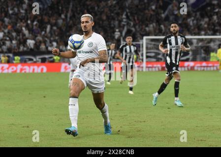 Fortaleza, (CE) 04/2024 - Campeonato Brasileiro/Ceará x Goiás - Lance da partida entre Ceará x Goiás disputada na Arena Castelão, em Fortaleza, CE . Partida válida da 1° rodada do Campeonato Brasileiro série B na noite deste sábado (20). Caio Rocha/iShoot (Caio Rocha/iShoot/SPP) Credit: SPP Sport Press Photo. /Alamy Live News Stockfoto