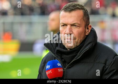 Berlin, Deutschland. April 2024. Lothar Matthaeus, ehemaliger deutscher Fußballspieler, Moderator, Sky Sport, 1. FC Union Berlin gegen FC Bayern München, 1. Bundesliga, Fußball, DFB, Bundesliga, Saison 2023/2024, Alte Foersterei, 30. Spieltag, Credit: HMB Media/Uwe Koch/Alamy Live News DFB/DFL-VORSCHRIFTEN VERBIETEN JEDE VERWENDUNG VON FOTOS ALS BILDSEQUENZEN UND/ODER QUASI-VIDEO, 20.04.2024, Credit: Heiko Becker/Alamy Live News Stockfoto