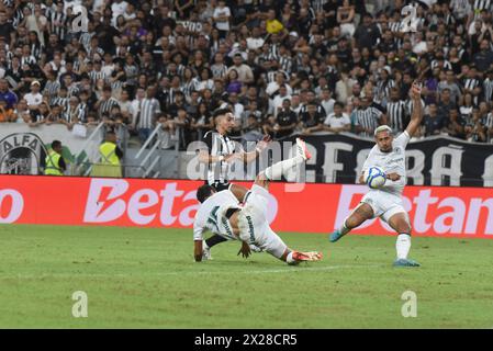 Fortaleza, (CE) 04/2024 - Campeonato Brasileiro/Ceará x Goiás - Lance da partida entre Ceará x Goiás disputada na Arena Castelão, em Fortaleza, CE . Partida válida da 1° rodada do Campeonato Brasileiro série B na noite deste sábado (20). Caio Rocha/iShoot (Caio Rocha/iShoot/SPP) Credit: SPP Sport Press Photo. /Alamy Live News Stockfoto