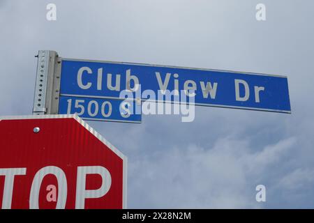 Los Angeles, Kalifornien, USA 18. April 2024 Club View Drive am 18. April 2024 in Los Angeles, Kalifornien, USA. Foto: Barry King/Alamy Stock Photo Stockfoto