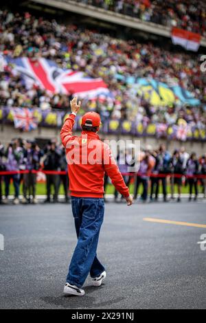 LECLERC Charles (mco), Scuderia Ferrari SF-24, Porträt während des Formel 1 Lenovo Chinese Grand Prix 2024, 5. Runde der Formel 1 Weltmeisterschaft 2024 vom 19. Bis 21. April 2024 auf dem Shanghai International Circuit in Shanghai, China Stockfoto