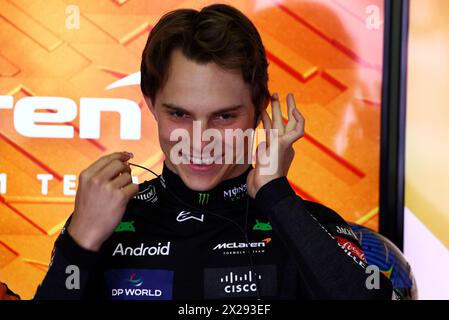 Shanghai, China. April 2024. Oscar Piastri (aus) McLaren. Formel-1-Weltmeisterschaft, Rd 5, großer Preis von China, Sonntag, 21. April 2024. Shanghai, China. Quelle: James Moy/Alamy Live News Stockfoto