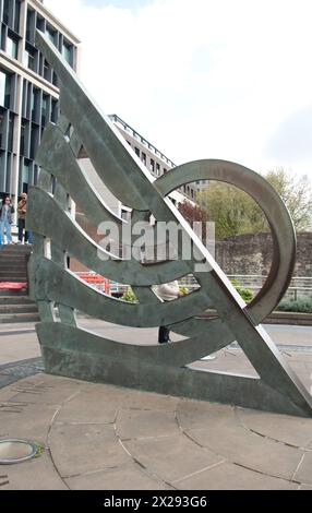 Sundial at Tower Hill, Tower Hill, Tower Hamlets, London, Großbritannien Stockfoto