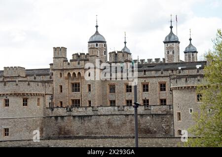 Tower of London, Tower Hill, Tower Hamlets, London, Großbritannien. Der Tower of London, offiziell der königliche Palast seiner Majestät und die Festung des Tower of L Stockfoto