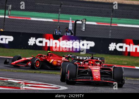 Shanghai, China. April 2024. Charles Leclerc (MON) Ferrari SF-24. 21.04.2024. Formel-1-Weltmeisterschaft, Rd 5, Großer Preis Von China, Shanghai, China, Wettkampftag. Das Foto sollte lauten: XPB/Alamy Live News. Stockfoto