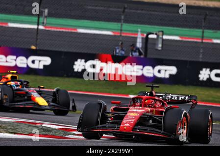 Shanghai, China. April 2024. Charles Leclerc (MON) Ferrari SF-24. 21.04.2024. Formel-1-Weltmeisterschaft, Rd 5, Großer Preis Von China, Shanghai, China, Wettkampftag. Das Foto sollte lauten: XPB/Alamy Live News. Stockfoto