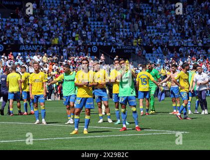 Vigo, Spanien. April 2024. Spanien La Liga Fußballspiel Celta gegen Las Palmas im Balaidos Stadium in Vigo, Pontevedra, 20. April 2024 900/Cordon PRESS Credit: CORDON PRESS/Alamy Live News Stockfoto