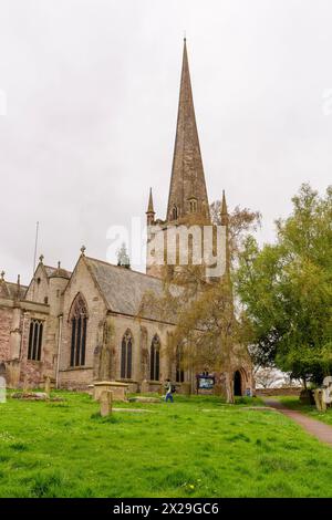 St. Marys Kirche und Turm, Ross-on-Wye, Herefordshire, Großbritannien Stockfoto