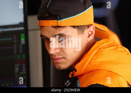 Shanghai, China. April 2024. Lando Norris (GBR) McLaren. Formel-1-Weltmeisterschaft, Rd 5, großer Preis von China, Sonntag, 21. April 2024. Shanghai, China. Quelle: James Moy/Alamy Live News Stockfoto