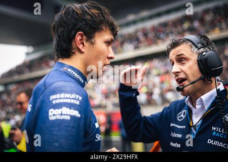 Shanghai, China. April 2024. Alexander Albon (THA) Williams Racing in der Startaufstellung. 21.04.2024. Formel-1-Weltmeisterschaft, Rd 5, Großer Preis Von China, Shanghai, China, Wettkampftag. Das Foto sollte lauten: XPB/Alamy Live News. Stockfoto