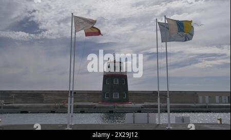 Hafen von Puerto Calero, lanzarote Stockfoto