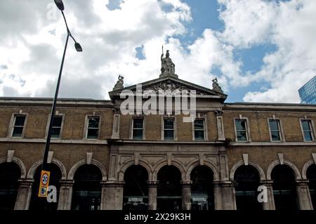 Old Billingsgate Fish Market, City of London, London, Großbritannien. Jetzt ein Konferenzzentrum. Stockfoto