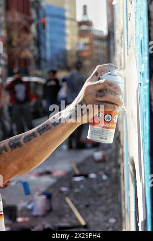 New York, USA. April 2023. Daily Life, New York, USA. Hinweis: Nidpor/Alamy Live News Stockfoto