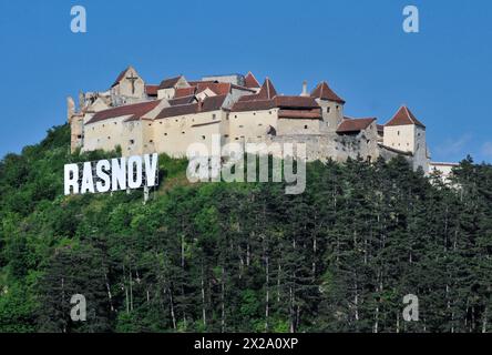 Festung Rasnov, Transsilvanien, Rumänien Stockfoto