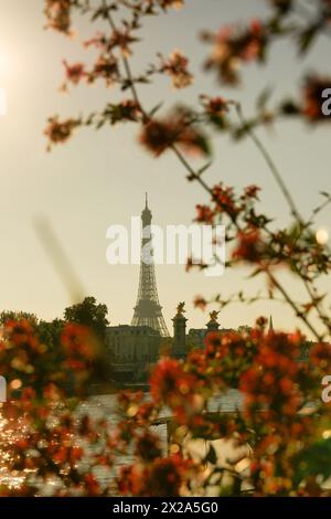 Der Eiffelturm in Paris, Frankreich. September 2020 Stockfoto