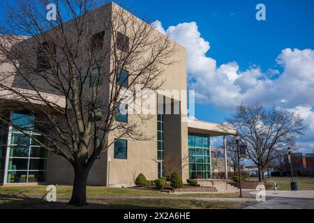 Vincennes, IN, USA, 5. März 2024: Vincennes University, ein öffentliches College, das 1801 als Jefferson Academy gegründet wurde, ist die älteste öffentliche Institution der High School Stockfoto