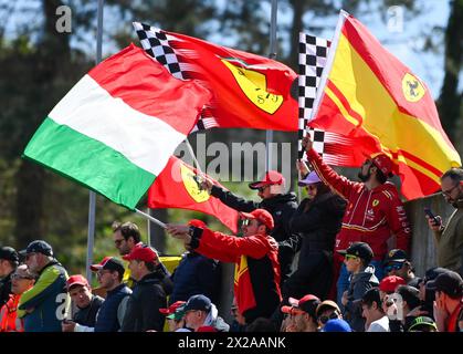 Imola, Frankreich. April 2024. © PHOTOPQR/OUEST FRANCE/Franck Dubray ; Imola ; 21/04/2024 ; Sport Automobile WEC championnat du Monde d' Endurance sur le Circuit d' Imola en Italie. (Foto Franck Dubray) - Ausdauerrennen - WEC - 6 Stunden Imola Qualifiyng Race 21. APRIL 2024 Credit: MAXPPP/Alamy Live News Stockfoto