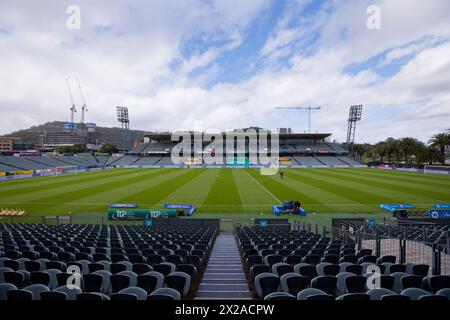 Gosford, Australien. April 2024. Ein Überblick über das Industree Group Stadium vor dem 1. Halbfinale der A-League Frauen zwischen den Central Coast Mariners und Sydney FC im Industree Group Stadium am 21. April 2024 in Gosford, Australien Credit: IOIO IMAGES/Alamy Live News Stockfoto