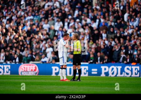 Kopenhagen, Dänemark. April 2024. Superliga-Spiel zwischen dem FC Kopenhagen und Silkeborg IF in Parken in Kopenhagen Sonntag, 21. April 2024. (Foto: Ida Marie Odgaard/Scanpix 2024) Credit: Ritzau/Alamy Live News Stockfoto