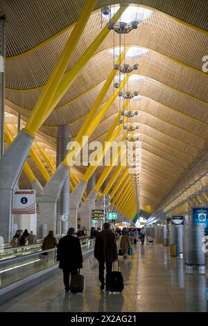 Neuen T4-Terminal im Flughafen Madrid-Barajas, Spanien Stockfoto