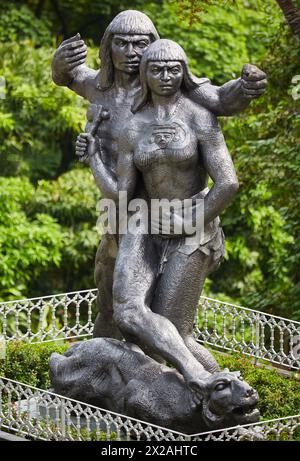 Pueblito Paisa, Cerro Nutibara, Medellin, Antioquia, Kolumbien, Südamerika Stockfoto