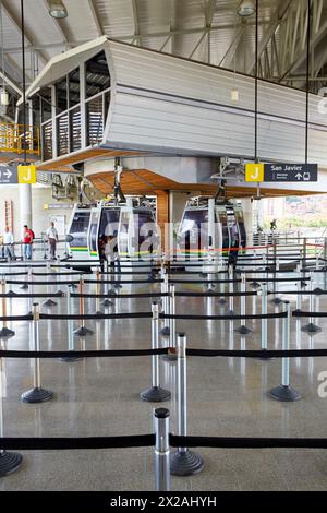 Kabel-Metro, Estacion de San Javier, Medellin, Antioquia, Kolumbien, Südamerika Stockfoto