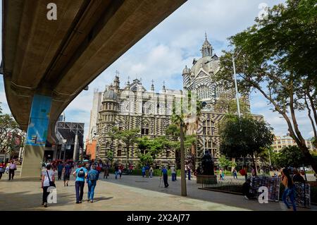 Palacio de la Cultura, Plaza Fernando Botero, Medellin, Antioquia, Kolumbien, Südamerika Stockfoto