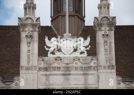 London Guilldhall, Basinghall Street, City of London, London, Großbritannien. Guildhall ist ein Gemeindegebäude im Viertel Moorgate der City of London Stockfoto