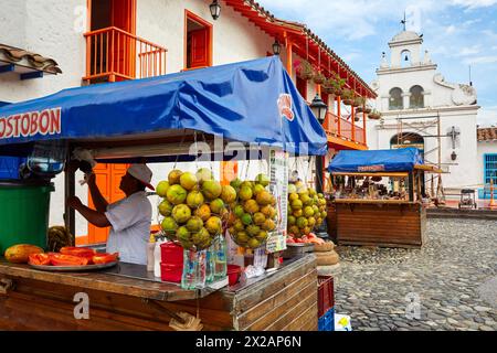 Pueblito Paisa, Cerro Nutibara, Medellin, Antioquia, Kolumbien, Südamerika Stockfoto