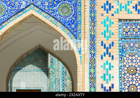 Historische heiligen Friedhof von Shahi Wonders in Samarkand, Usbekistan. Stockfoto