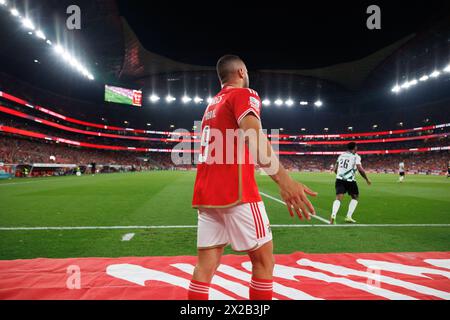 Arthur Cabral während des Liga Portugal Spiels zwischen SL Benfica und Moreirense FC im Estadio da Luz, Lissabon, Portugal. (Maciej Rogowski) Stockfoto